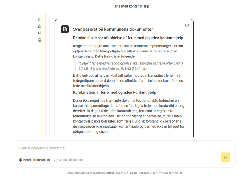 KAILA svar interne dokumenter